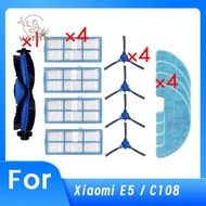 For   D2 D3 D6 E20 E30 E31 Sweeper Accessories Main Side Brush Mop Filter Ultra  Accessories Essenti
