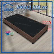 [Twin Win Home] PVC Single Size Divan Bed Base - Brown Color