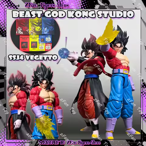 Beast God Kong Studio Dragon Ball Vegito Anime Action Figures Super Saiyan SSJ4 Vegetto SHF 1/12 Sca