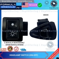 FRG FORMULA ORIGINALS HEADLAMP SWITCH (ON-OFF) RS150R/E.BONUS/N.BONUS110 SR/SPORT BONUS/SYM110/KRISS