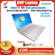 Brand New DHP Laptop 15.6inch Laptop i7 4600U LED Screen Display with 8GB RAM 128GB/240GB/480GB SSD Storage Authentic Laptop