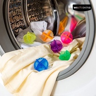 Westcovina 4Pcs Reusable Dryer Balls Tumble Laundry Washing Soften Fabric Cleaning Balls