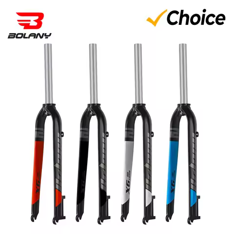 Bolany Bike Rigid Fork 26/27.5/29inch Disc Brake Mountain Fork Straight Tube 28.6MM Matte Lightweigh