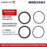 Honda Torque Drive Oil Seal & O-Ring Set 91211-KN7-671 | Click 125/150 V1 V2 Beat FI ADV