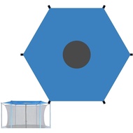 Trampoline Shade Cover, Trampoline Cover Anti-UV Trampoline Sun Shade Cover, 8ft 10ft 12ft 14ft 16ft