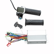 【Zerali】 Electric Bike 36v/48v 350w/500w Brushless Controller Throttle Grip Set 1 Pair Twist Throttl