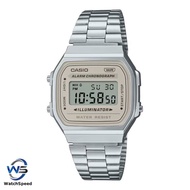 Casio Vintage Quartz A168WA A168WA-8A Digital Stainless Steel Men's Watch