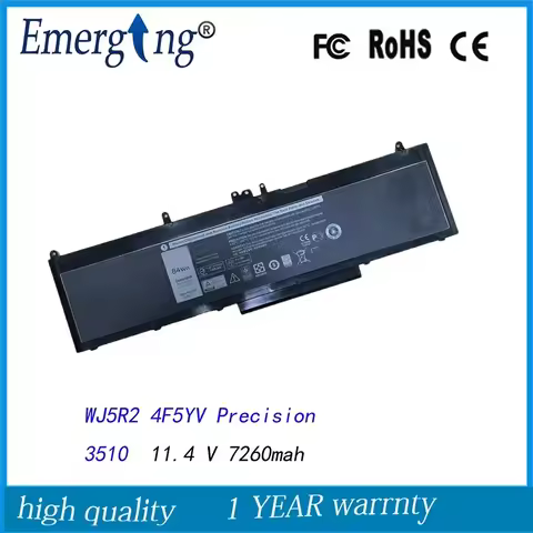 11.4V 84Wh WJ5R2 Original Laptop Battery for Dell Precision 3510 4F5YV E5570 Latitude E5570 Series