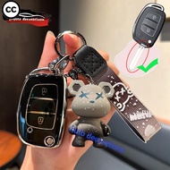CC Hyundai H1，reina，grand Starex car key case Hyundai 2buttons key cover silver edge key bags Hyunda
