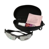 Sporty Black Motorcycle Goggles Glasses With Storage Box