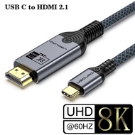 Hot UGOURD USB C To HDMI2.1 Cable Type C To HDMI 8K 4K60HZ Adapter Thunderbolt 3 4 To HD 2.0 Convert