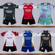 ชุดฟุตบอลเด็กชุดกีฬา 1 ชุดเสื้อพร้อมกางเกงพร้อมส่งเด็กผู้ชายเด็กผู้หญิง