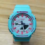 GA-2100CA-8A Black Classic watch case Camouflage Fashionable resin watch strap M168