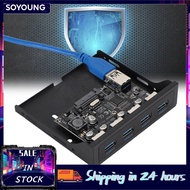 soyoung ASHATA USB Front Panel PCI-E to 4xUSB3.0 for Chip Floppy Bay Adapter Expansion Riser Card  U