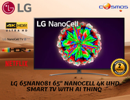 [[ MERDEKA SALE ]] LG NANOCELL 81 Series 2020 65 inch Class 4K Smart UHD NanoCell TV w/ AI ThinQ® 65NANO81