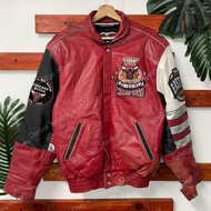 Vintage Chicago Bulls Jeff Hamilton Leather Jaketl Made In USA
