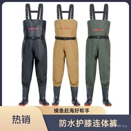 Pants Factory Direct Sales Jumpsuit Vest Hydrophilic Splash-Proof Waterproof Pants Water Pants Facto