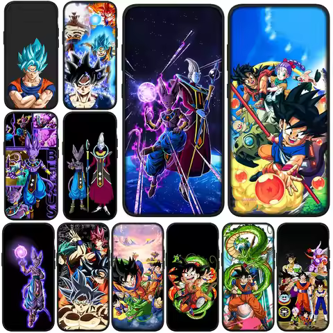 Beerus Dragons Gokus Balls Whis Z Cover Phone Case for Apple iPhone 16 15 14 11 Pro Max 6 7 8 Plus +