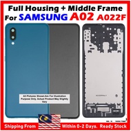 (+Frame) Full Set Back Housing Back Cover Compatible For SAMSUNG Galaxy A02 / SAMSUNG A02s / SAMSUNG