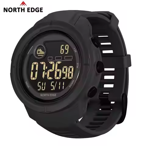 NORTH EDGE NEW MARS 5 Men's Digital Watch Outdoor Military Sports LED Watches Waterproof 50M HR & Sp