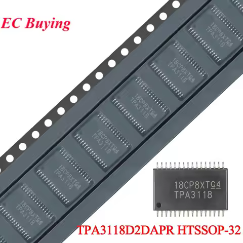 10pcs/1pc TPA3118 TPA3118D TPA3118D2 TPA3118D2DAPR HTSSOP-32 Mono Class D Audio Amplifier Chip IC Ne