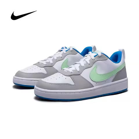 Nike Big Kids & Women's Court Borough Sneakers Versatile Low-Top Breathable Casual Skate Shoes DV545