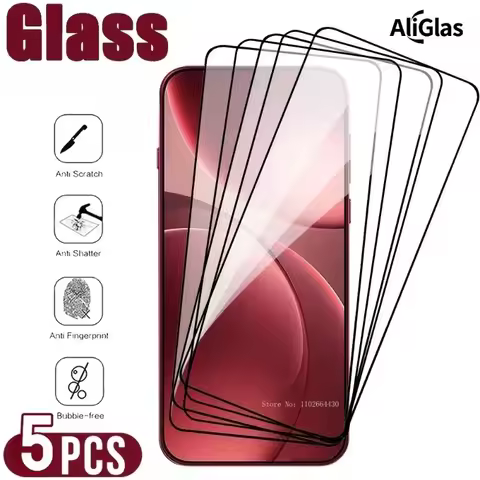 5pcs Edge Glue Tempered Glass Film For Redmi Note 15 Pro Plus 5G 15 Pro 4G 15Pro 5G Screen Protector