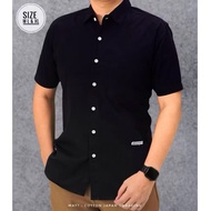 KEMEJA JUNE.21~ Men's Short Sleeve Cotton Twill SWEADDING Shirt Premium Quality