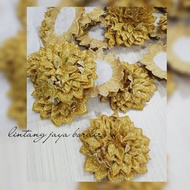 3d roll flower applique embroidery