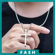F Personalized Cross Pendant Necklace Versatile Trendy Hip-hop Unisex C1