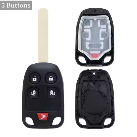 5/6 Buttons Replacement Key Fob Cover Case Fit for Honda Odyssey 2011 2012 2013 (N5F-A04TAA) Keyless