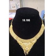 Bombay design necklace 916 gold