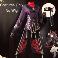 Genshin Impact Hutao Cosplay Costume Uniform Wig Cosplay Anime Game Hu Tao Chinese Style Halloween C