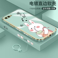 Drink not fat rabbit for Oppo F1S Oppo F11 Oppo F11pro Oppo F9 F9 PRO Oppo k3 Oppo F7 Oppo F5 luxury Character pattern silicone straight edge mobile phone case