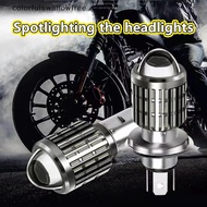 colorfulswallowfree 1 Pc New And High Quality Motorcycle Headlight H4 BA20D LED MOTO Fisheye Lens Fo