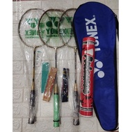 YONEX BADMINTON RACKET + BAG + GRIP + SHUTTLECOCK