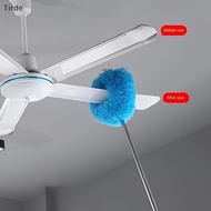 Tirde 80cm long microfiber Ceiling fan Dust towel-Reusable brush for easy home cleaning CCD