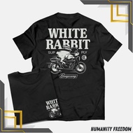 HFR Men's Distro T-Shirt WHITE RABBIT / Distro Shirt / Original Distro T-Shirt / Men's Distro Shirt 