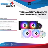THERMALRIGHT AQUA ELITE 240 V3 ARGB AIO CPU COOLER - Black/White