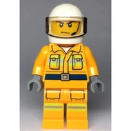 Fireman / Firefighter - Bright Light Orange Suit LEGO City Minifigure (cty968)