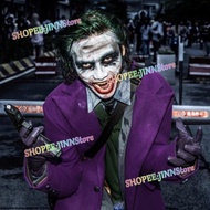 -JINN-THE DARK KNIGHT JOKER Cosplay Costume JOKER Cos Uniforms Suit Wig Accessories Party Outfit
