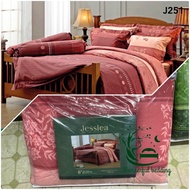 JESSICA ผ้าปู (ไม่มีผ้านวม) 6 ฟุต 5ฟุต รุ่น J 300 เส้น ชุดเครื่องนอน wonderful bedding bed ชุดที่นอน