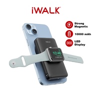 iWalk MAG-X Magnetic Mini Powerbank Type C Fast Charging LED Display for iPhone (PD 18W/10000mAh)