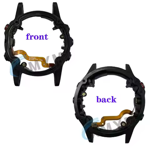 For Garmin Fenix 5 /5Plus Watch Case Middle Frame, Plastic Frame with Buttons, Button Maintenance Re