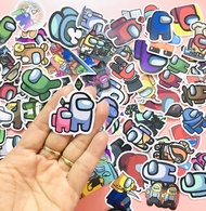 Sticker set 60 among us silk pressed pieces / Among Us Game sticker