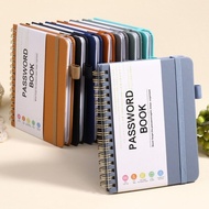 A6 Password Notebook Strap Spiral Notebook Website, Username, Password Record Notebook 56 Sheets Pas