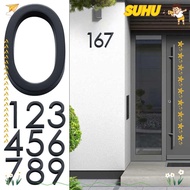SUHU 4inch/10cm Door Label Fashion ABS Acrylic Self-Adhesive 0 To 9