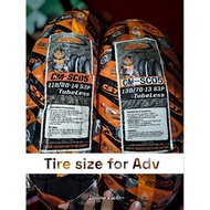 CST tubeless tire for adv 110/80-14 & 130/70-13