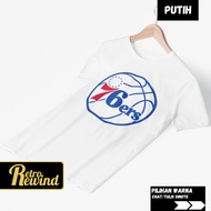 Philadelphia 76ers Basketball T-shirt Size S - 7XL Big Size Jumbo and Children'S T-shirt Size XS - X