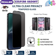 Ultra 28 Privacy Realme 15T,15,14T,14,14X,13,12X,Note 70,60,C85,C75,C71,C67 Anti-Spy Screen Protecto